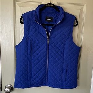 Classic Nine West Sapphire Blue Quilted Vest